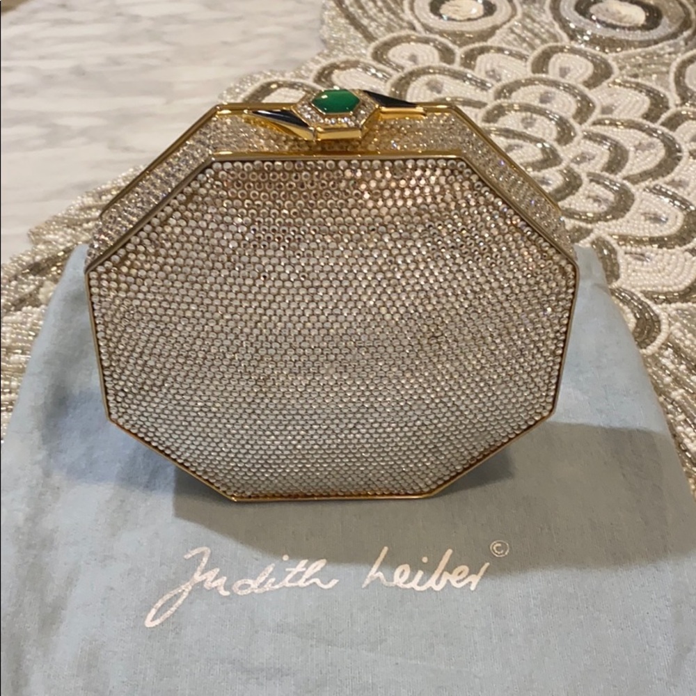 Judith Leiber Swarovski Crystal Minaudiere Bag